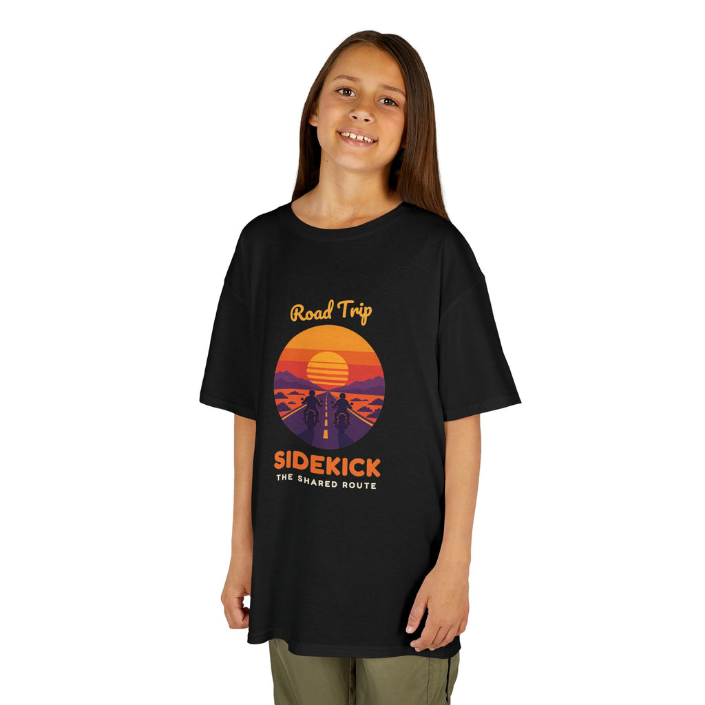 Road Trip Sidekick Youth Tee - Retro Sunset Riders Shirt