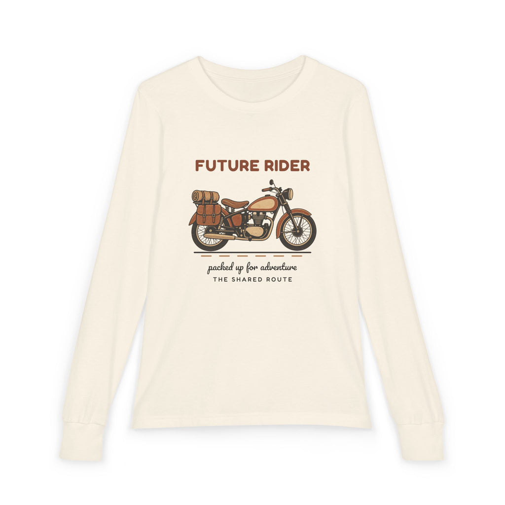 Future Rider Youth Long Sleeve Tee - Vintage Touring Bike Shirt
