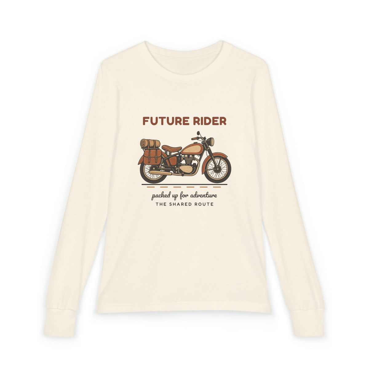 Future Rider Youth Long Sleeve Tee - Vintage Touring Bike Shirt