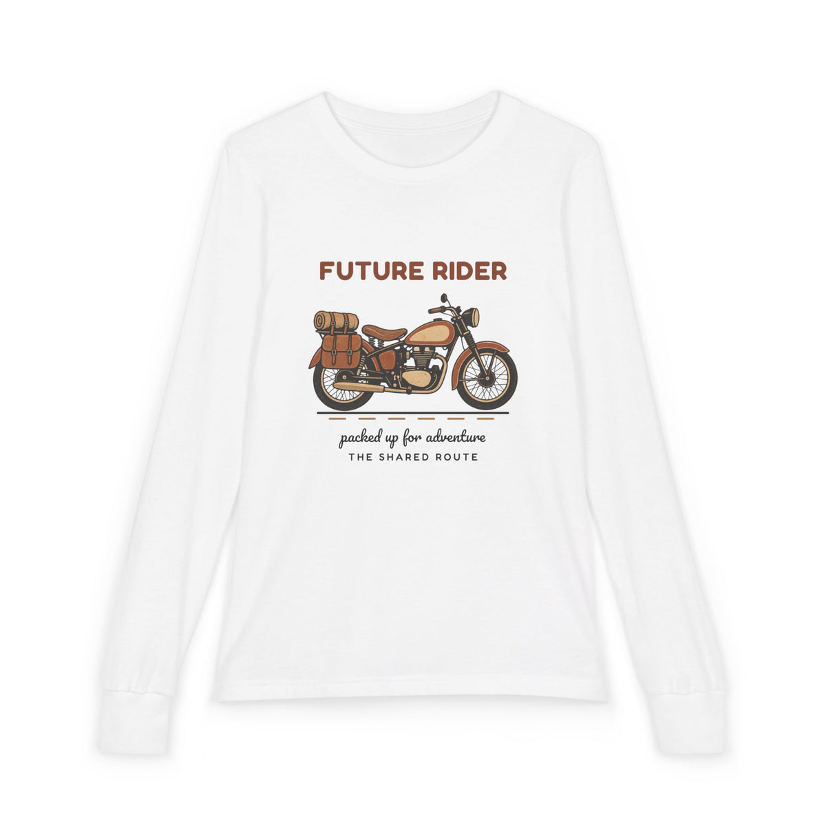 Future Rider Youth Long Sleeve Tee - Vintage Touring Bike Shirt