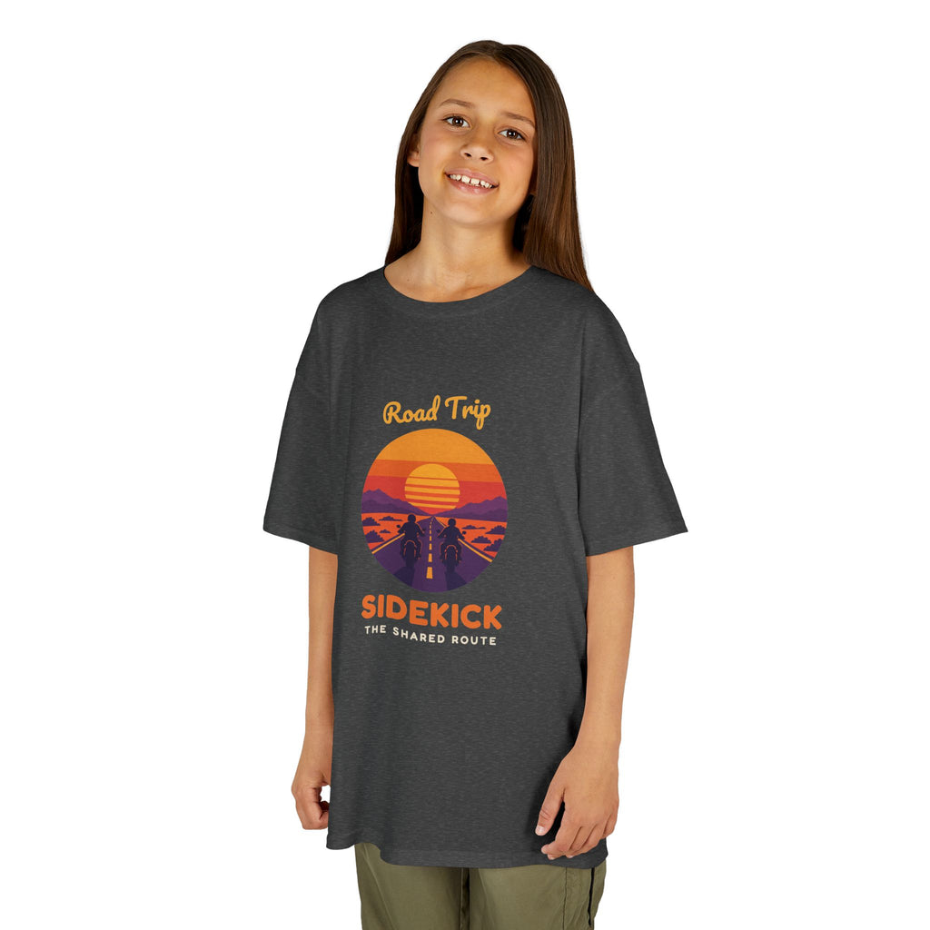 Road Trip Sidekick Youth Tee - Retro Sunset Riders Shirt