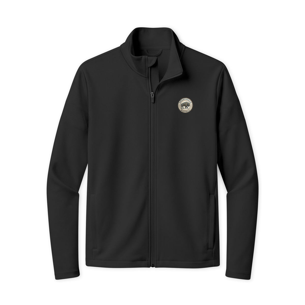 Embroidered Travel Full-Zip Jacket - Lightweight Red Track Jacket with White Sleeve Stripes