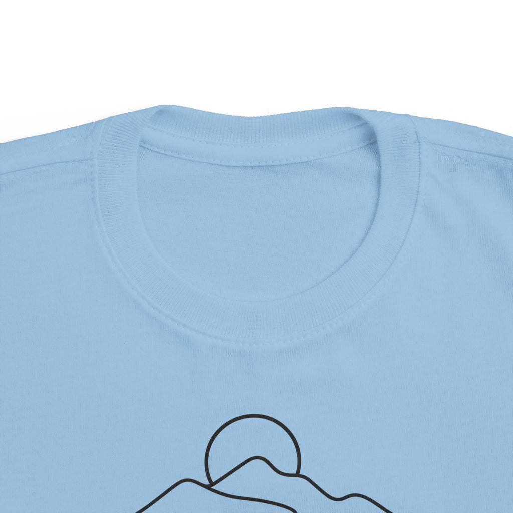 Little Co-Pilot Toddler Tee - One Line Mountain Road Shirt