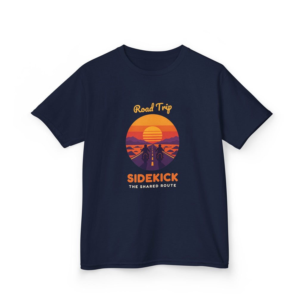 Road Trip Sidekick Youth Tee - Retro Sunset Riders Shirt