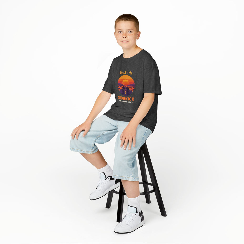 Road Trip Sidekick Youth Tee - Retro Sunset Riders Shirt